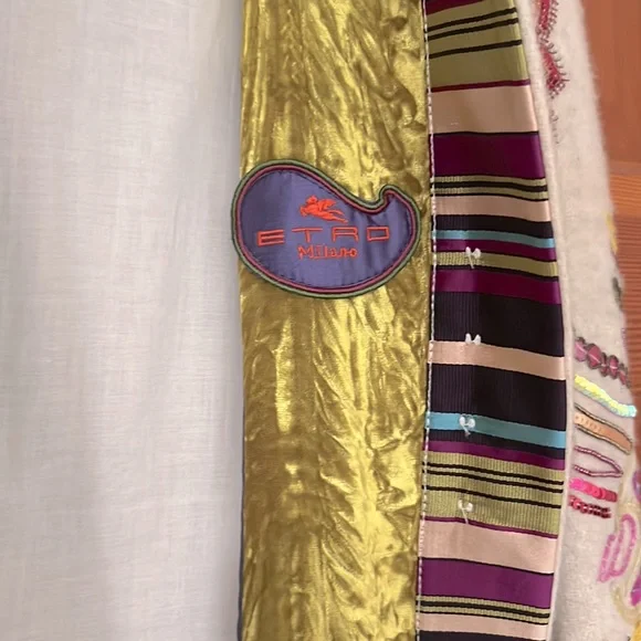 Etro Vintage Hand Beaded Multi Colored Coat - Picture 10 of 11